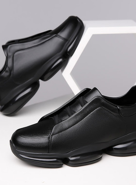 新款运动舒适板鞋系列增高防水防滑舒适百搭男鞋套脚BV同款