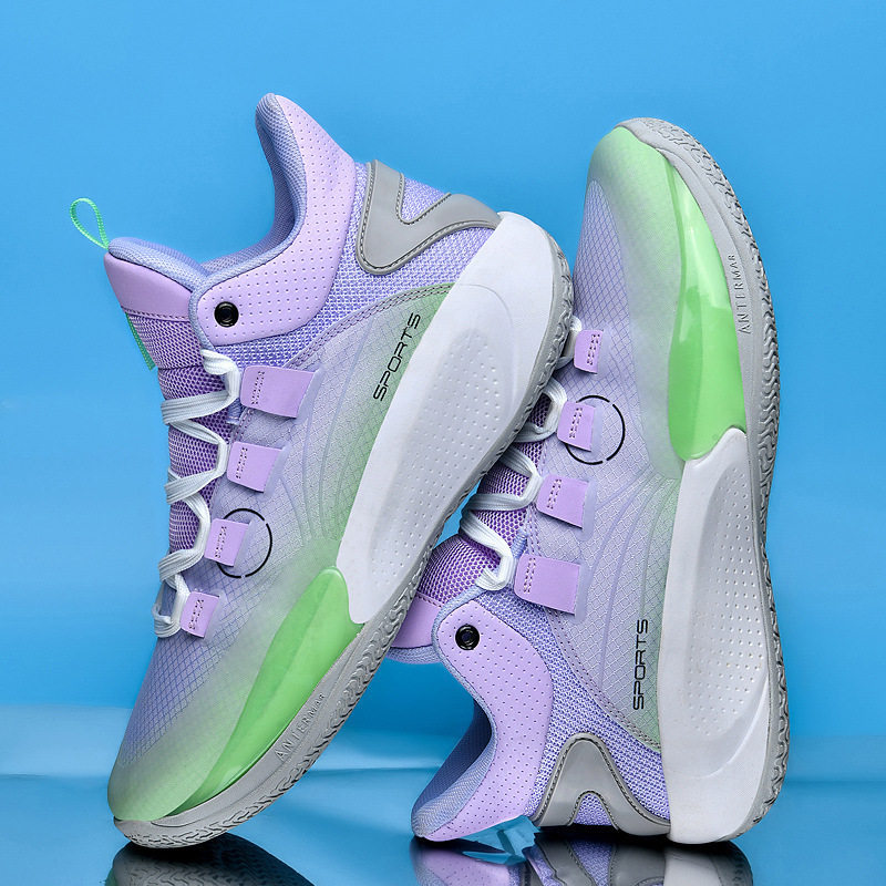 篮球鞋男款春季学生实战蓝球鞋耐磨运动战靴高帮青年防滑透气舒适