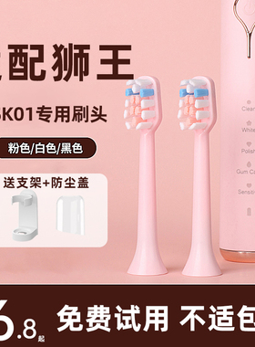 适配LION狮王电动牙刷头LR01替换头LSK01/AFE002/SMARTKEY软毛