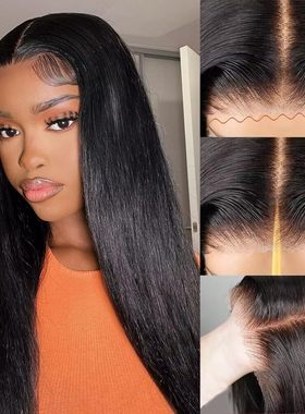 Wear and Go Knots  Straight 6x4 Glueless Lace Closure Wigs