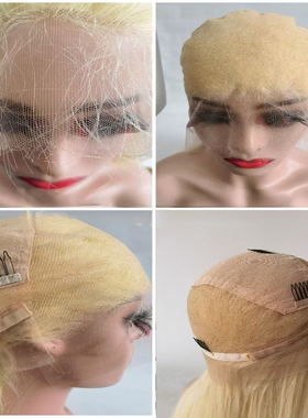 613 高密度真300% full lace wigs 金色全蕾丝头套 613全手织头套