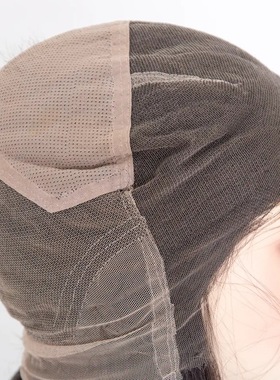 真发毛坯可修剪全手织假发蕾丝真人发丝光头整顶发套长短直发定制