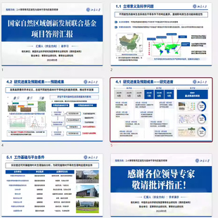 国家级重点项目申报答辩PPT模版 | 科研答辩PPT模板(8套)