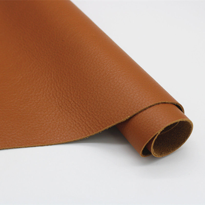 沙发皮子头层牛皮皮料床头软包皮棕色卡宴棕自然纹纯色皮整张牛皮