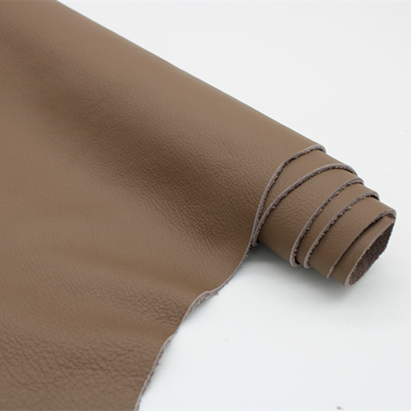 整张牛皮皮料土棕色真皮头层牛皮灰色自然纹摔纹沙发座椅床头家具