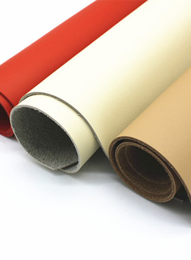 2mm平纹头层牛皮皮料真皮桌垫diy包纳帕皮料卡其乳白红色牛皮面料