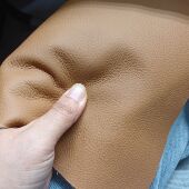 自然纹浅黄棕色头层牛皮真皮整张牛皮沙发家具座椅床头皮料耐磨