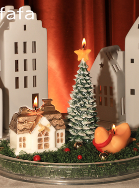 【新品】alfafa冬日绮梦香薰蜡烛礼盒圣诞礼物童话小镇圣诞限定