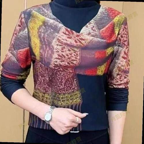 网红加保暖T恤打底衫女时尚显瘦长袖高领上衣绒秋冬新款围巾洋气