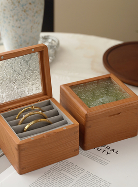 手镯专用收纳盒翡翠玉石黄金手镯盒实木首饰盒加厚内衬单个磁吸盒