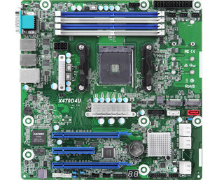 现货全新X470D4U 主板ASRock支持 AMD AM4 DDR4 ECC 千兆网口