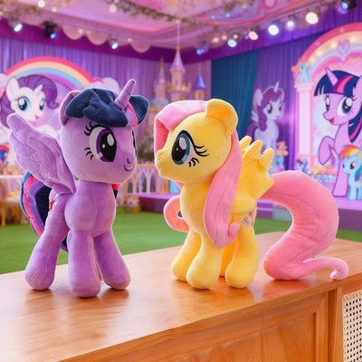 小马宝莉碧琪紫悦柔柔毛绒玩具超软可爱玩偶公仔小孩公主生日礼物