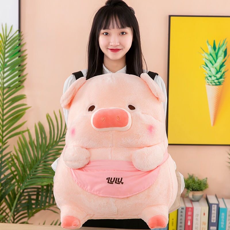 可爱露露猪毛绒玩具lulu猪抱枕小猪仔玩偶儿童新年生日礼物送女生