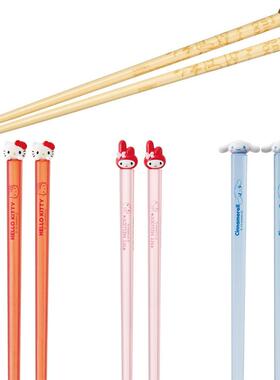 日本skater餐具卡通儿童三丽鸥公仔可爱成人防霉树脂透明筷子21cm