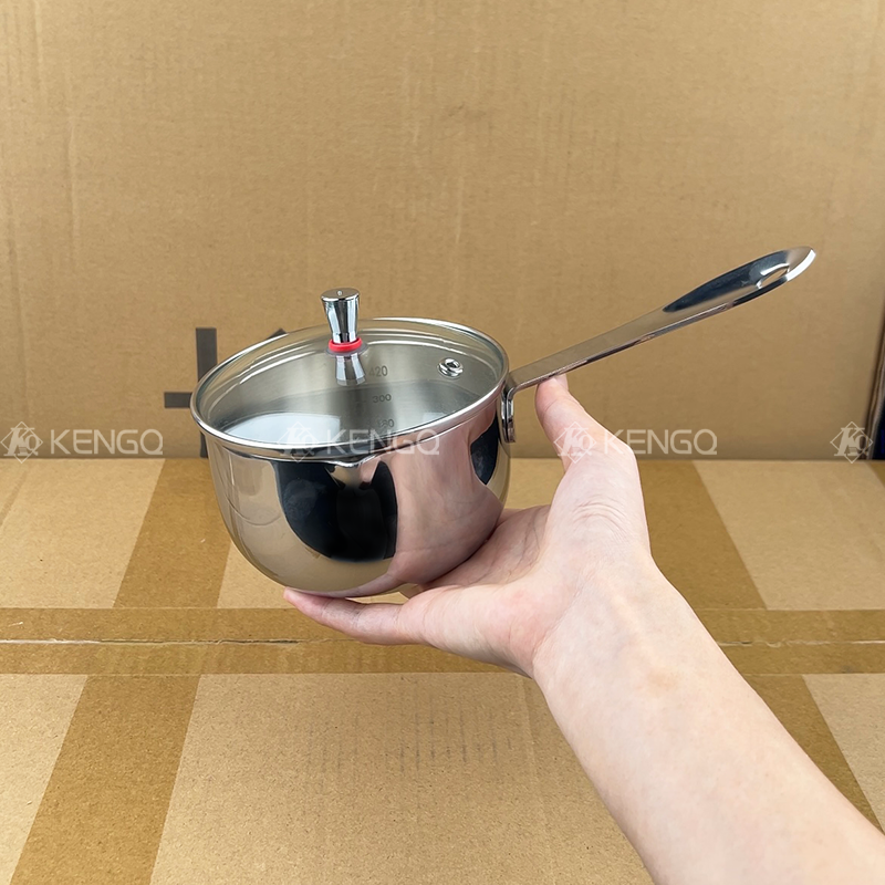 迷你小奶锅316不锈钢无涂层小锅