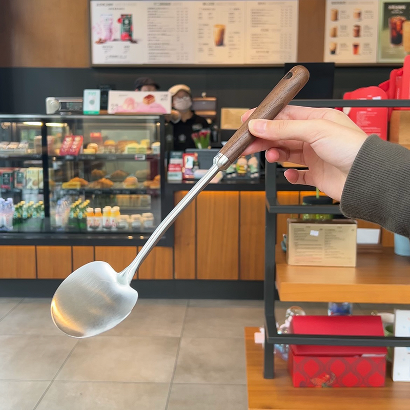 316不锈钢蘑菇铲胡桃木手柄铲子炒菜小号铁铲小锅铲专用迷你锅铲,厨房/烹饪用具,锅铲,淘宝优惠券,粉丝福利购,淘宝优惠卷