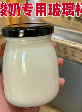 自制酸奶分装杯子食品级手工做酸奶的罐罐布丁燕窝玻璃瓶马口铁盖
