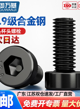 12.9级内六角螺丝高强度矮头螺栓薄杯头螺丝钉M4M6M8M10M12M16M20