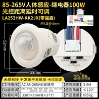85-265V Человеческая индукционная релайная задержка 100 Вт. Задержка контроля света может быть отрегулирована LA252HW-KK2JX (с Qiangqi)