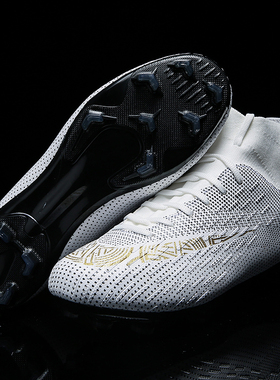 Adults Men's Soccer Cleats Shoes High-top Football Boots FG