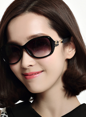 2021时尚优雅墨镜女潮镶钻小框