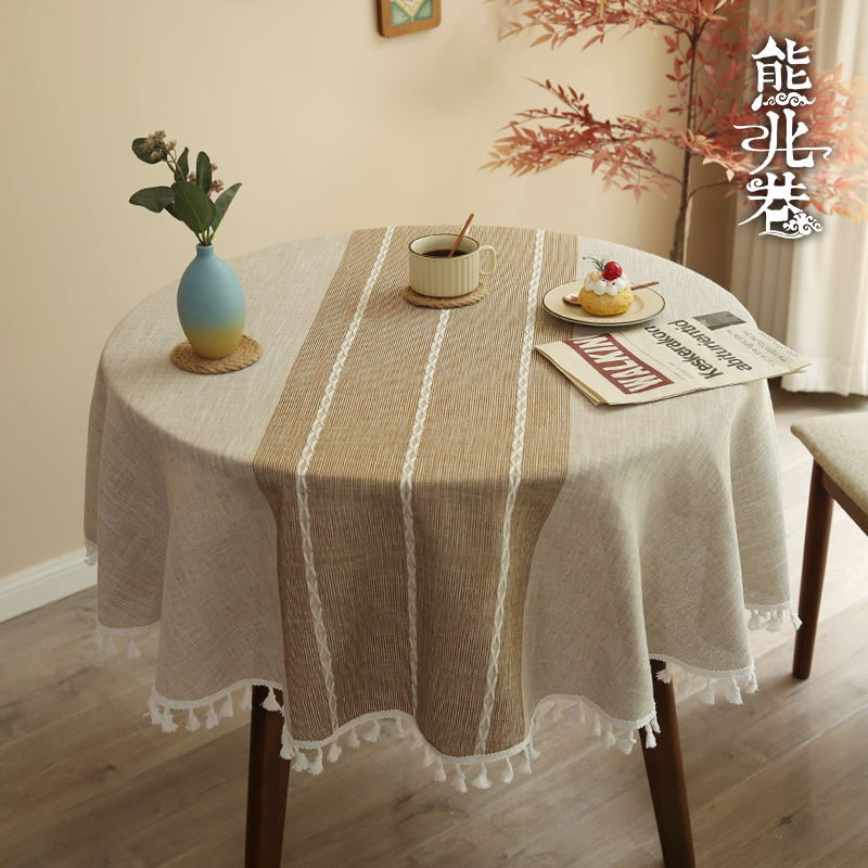 桌布防水ins风棉麻加厚