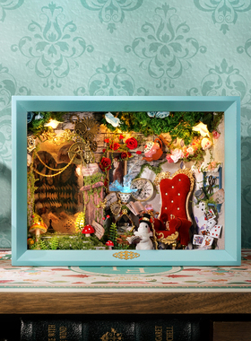 DIY小屋手工礼物拼装相框家居装饰摆件模型女友闺蜜生日圣诞礼物