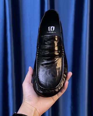 XY701-A21XD牟夫商务休闲板鞋新款低帮男一脚蹬休闲纯皮男驾车鞋