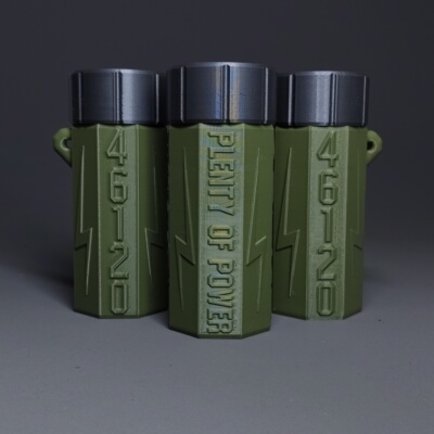 46120防水电池盒单节款DIY电池盒锂电池盒电池收纳盒3D打印