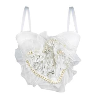 Strapless top lace corset camisole