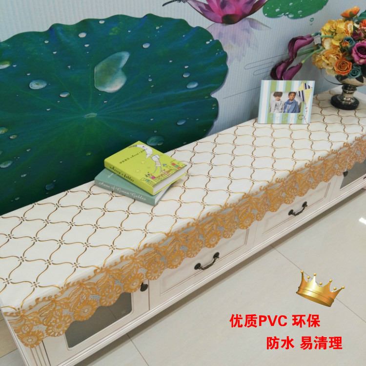 烫金桌布pvc防水防油电视柜桌布