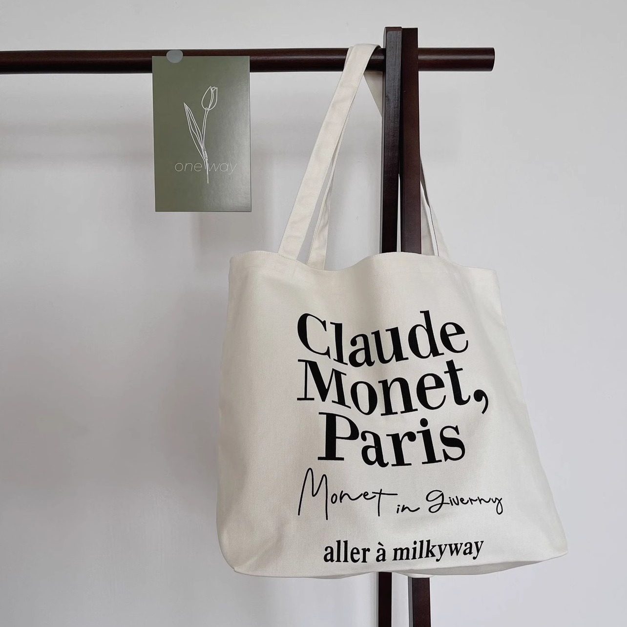 韩国ins博主同款简约法式字母帆布包休闲通勤单肩包托特包女布袋,箱包皮具/热销女包/男包,时尚帆布包,淘宝优惠券,粉丝福利购,淘宝优惠卷