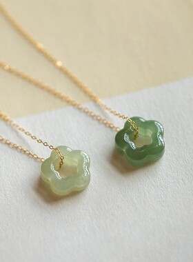 复古梅花锁骨链挂坠女款吊坠项链