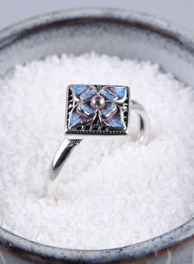 女士款镀银款活口戒指