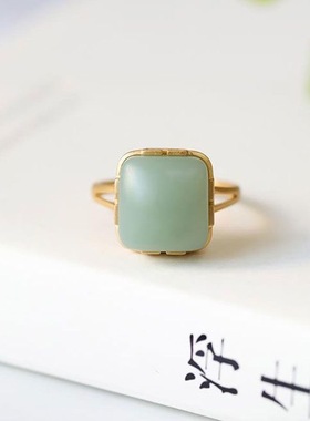 方形戒指女时尚流行百搭简约礼物