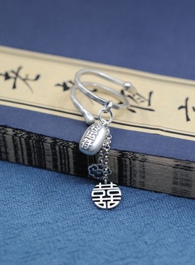 中国复古风小众女士款流苏个性戒