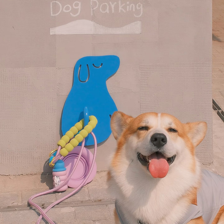 可爱创意金属宠物小狗停泊固定栓