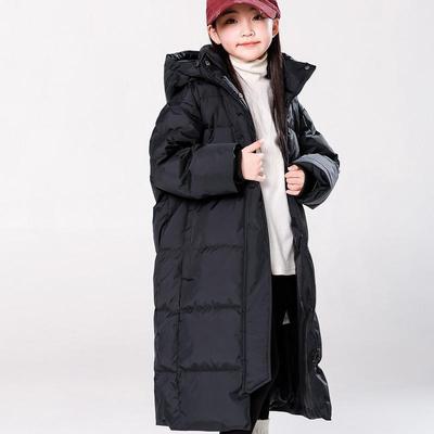 过膝长款加厚儿童亲子装