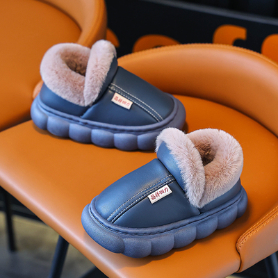 秋冬季男童棉鞋2025新款女童室内防滑家居棉拖小孩外穿棉拖鞋防水