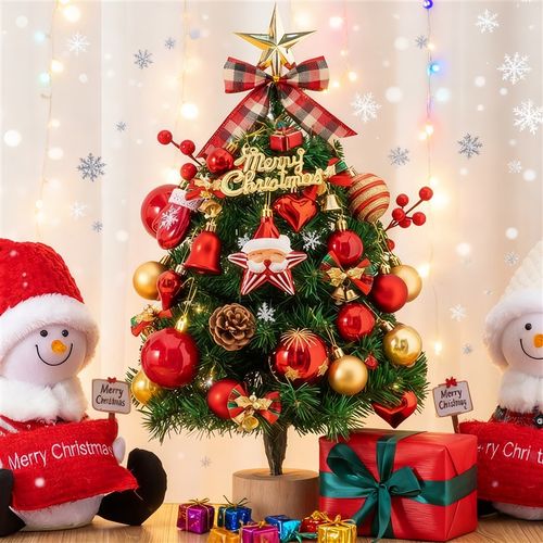 圣诞树小型摆件造景迷你桌面圣诞节装饰品桌上diy小树客厅布置品