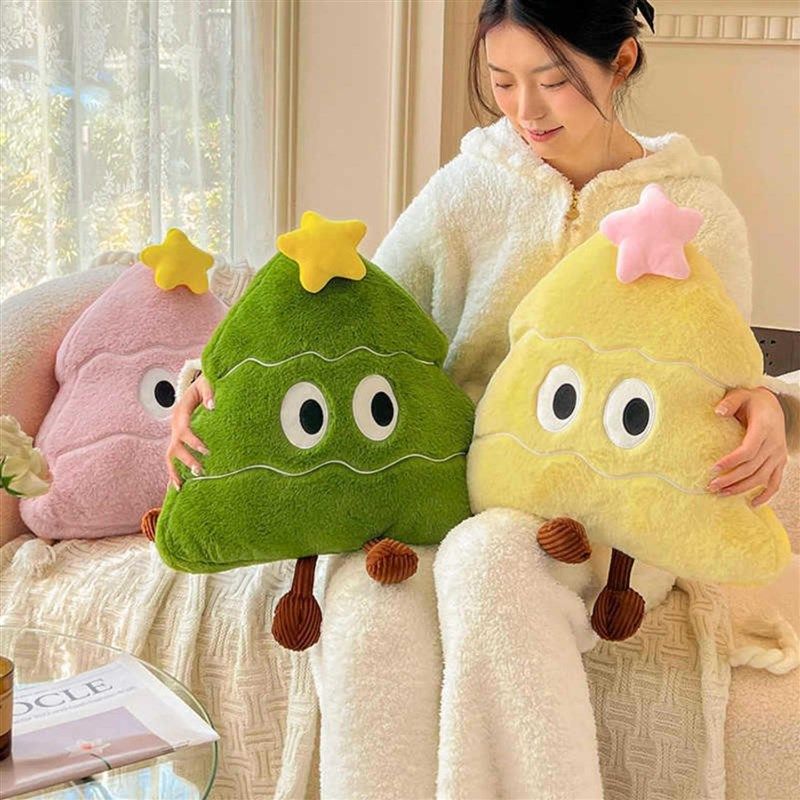 圣诞抱枕圣诞树靠枕主题送同事Christmas毛绒公仔女生礼物送女友