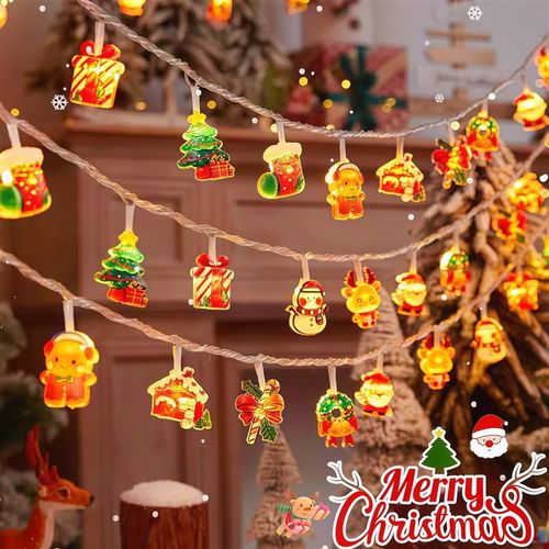 圣诞装饰灯串灯饰氛围感布置圣诞老人小夜灯橱窗家庭圣诞树led灯