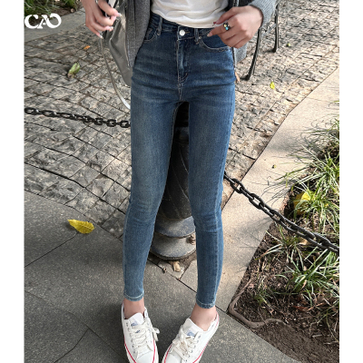 小脚铅笔裤长裤高腰新款