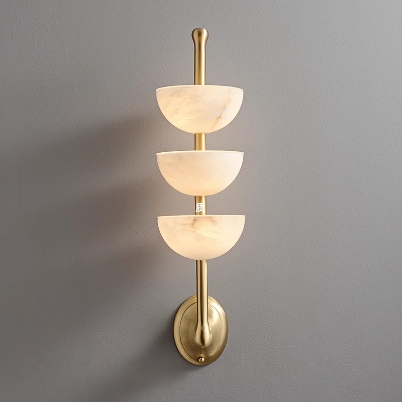 仿云石法式轻奢壁灯卧室床头