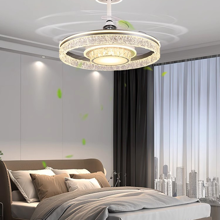 【2025新款】冰裂纹吊扇灯