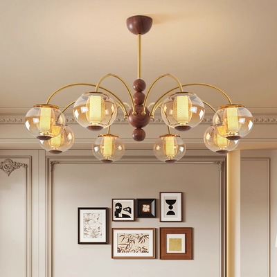 中古风客厅吊灯2025新款