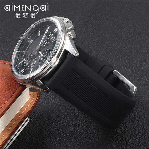 适用卡西欧手表PhRG600EFR-303EFS-510MTP-1374黑色硅胶表带男