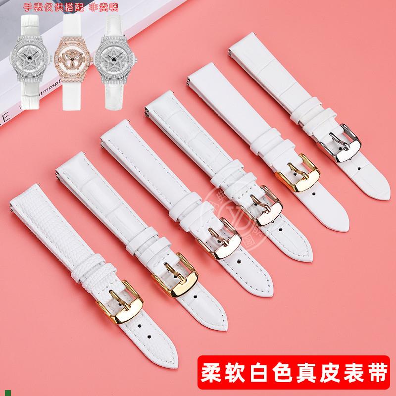 适配玥典适用蒂玮娜五芒星亮光真皮表带梦幻蝴蝶时来运转扑克女神