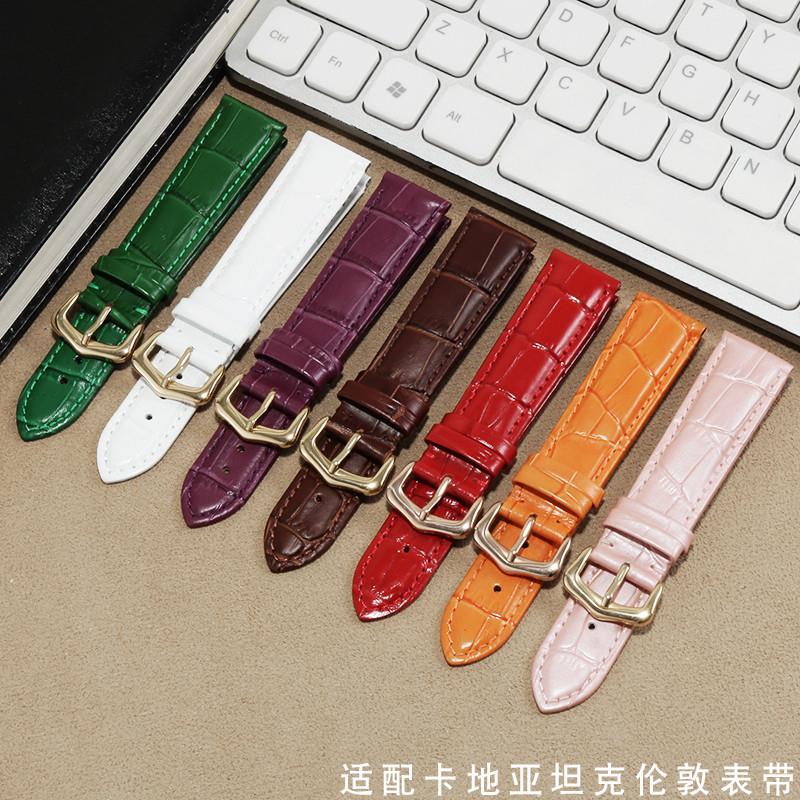 适配原厂卡地亚真皮手表带Tank坦克伦敦solo系列男女款牛皮表链针