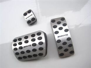 奔驰R级M级R300R350R320R500R400ML改装 GL内饰油门刹车金属脚踏板